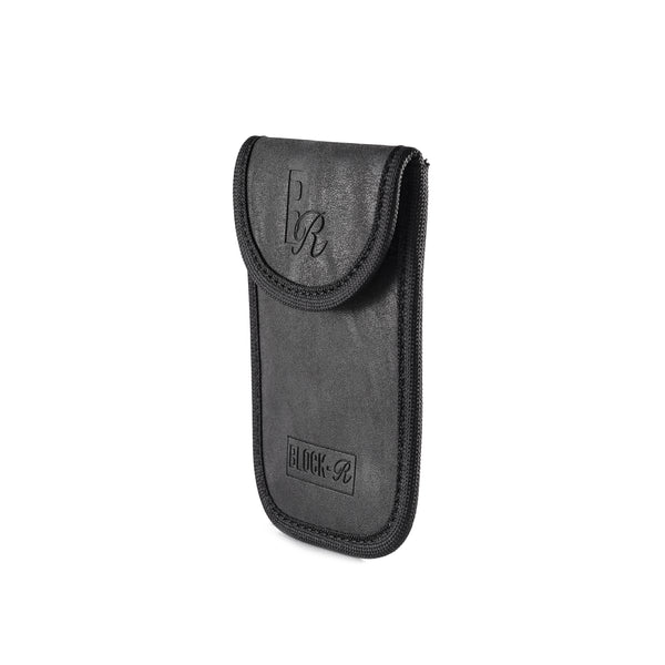 Block-R Black Car Key RFID Blocker Signal Blocking Faraday Pouch Cage Premium Luxury